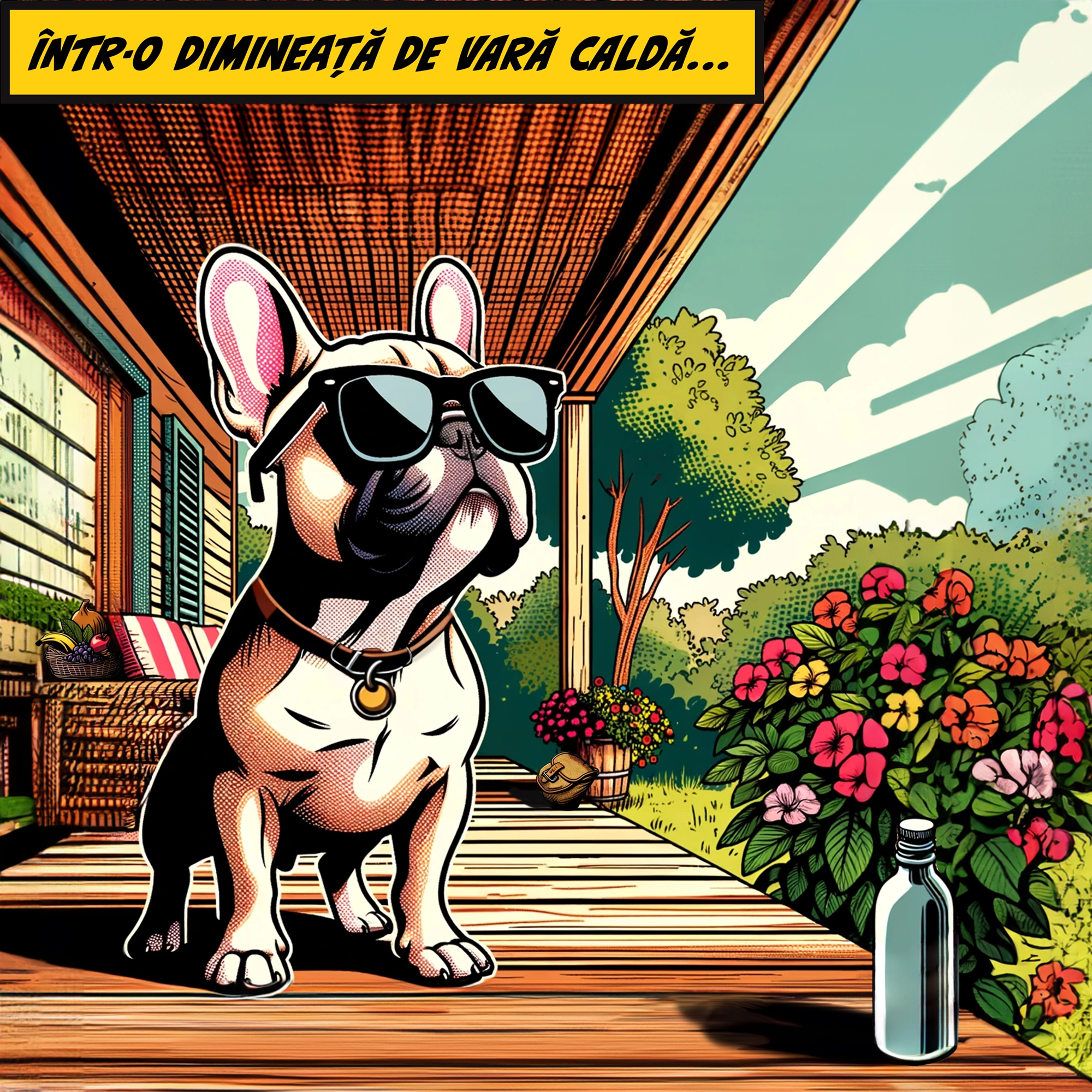 Bobiță alergând pe câmp