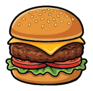 C.R. burger icon